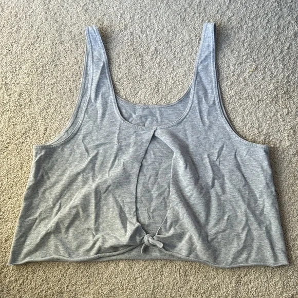 Aerie Gray Tank Top - Never Not Tired - Picture 2 of 5